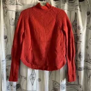 Cozy Orange Knit Sweater